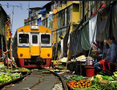Bangkok Train Market